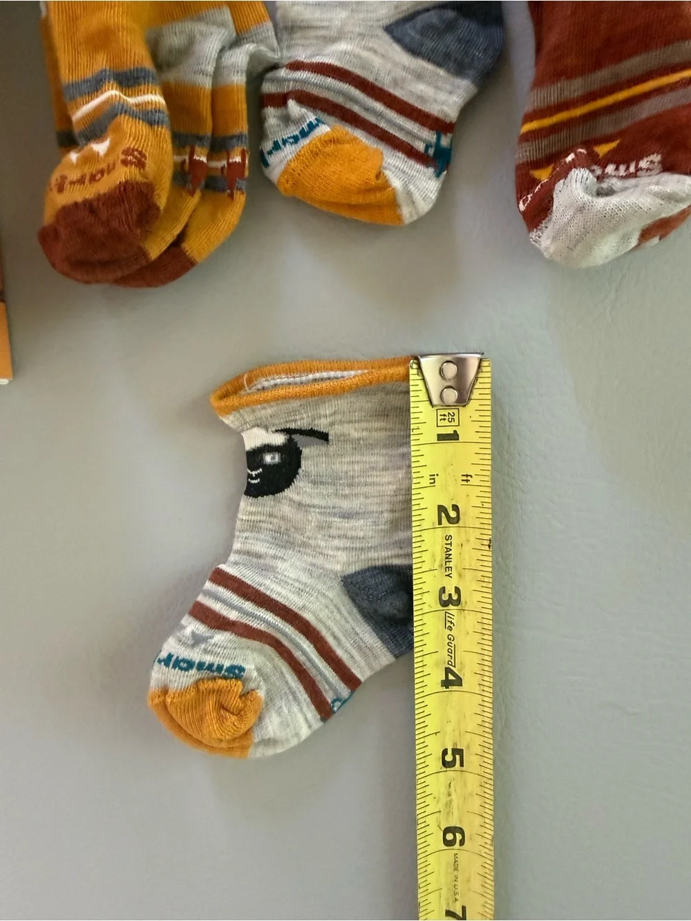 Smartwool Baby Animal Wool Socks 3 Pairs - size 2T 24M - Runs snug - NEW